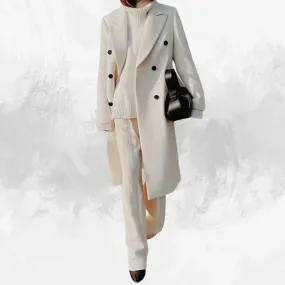 Two-Tone Wool Coat