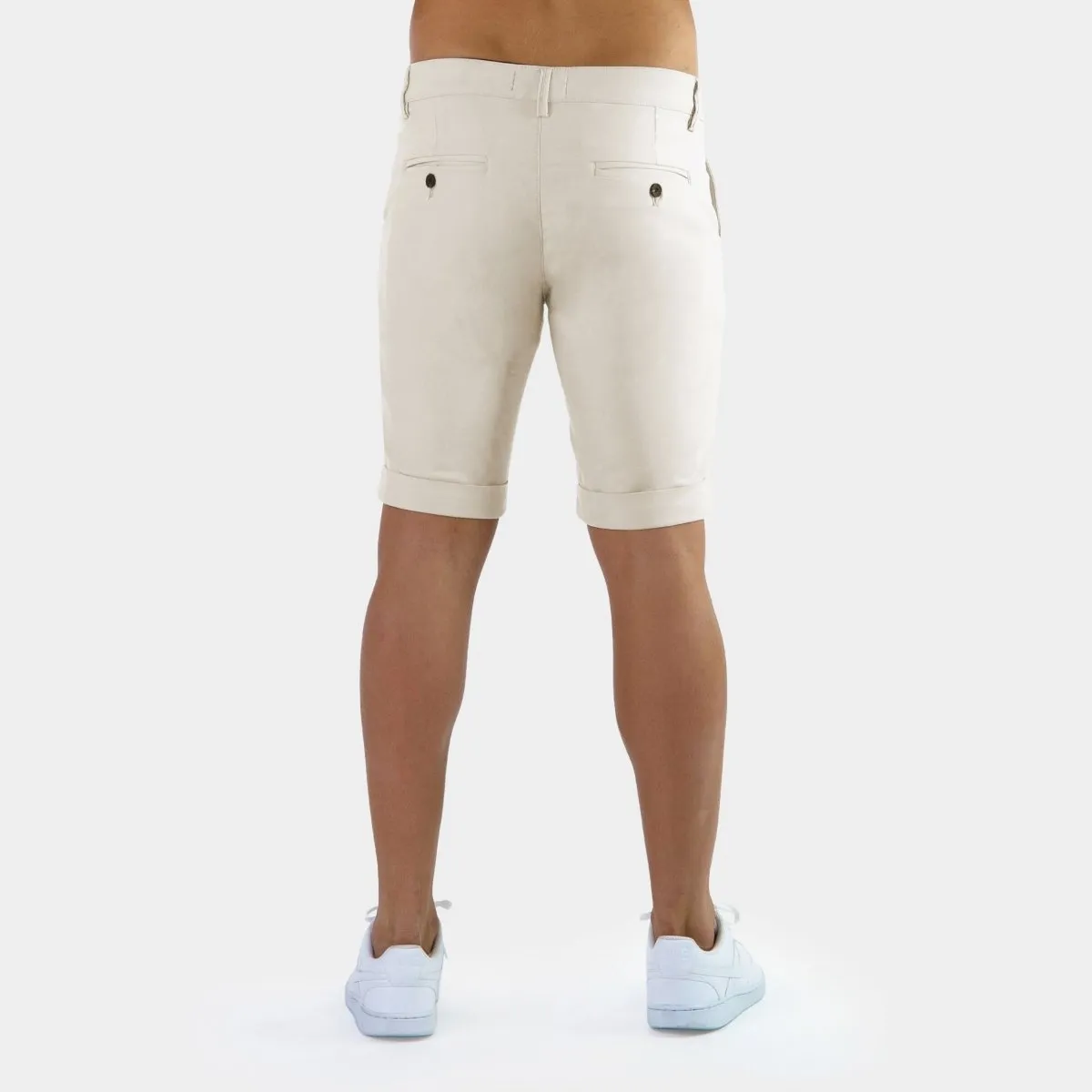 Ultra-Stretch 9” Chino Shorts - Cream