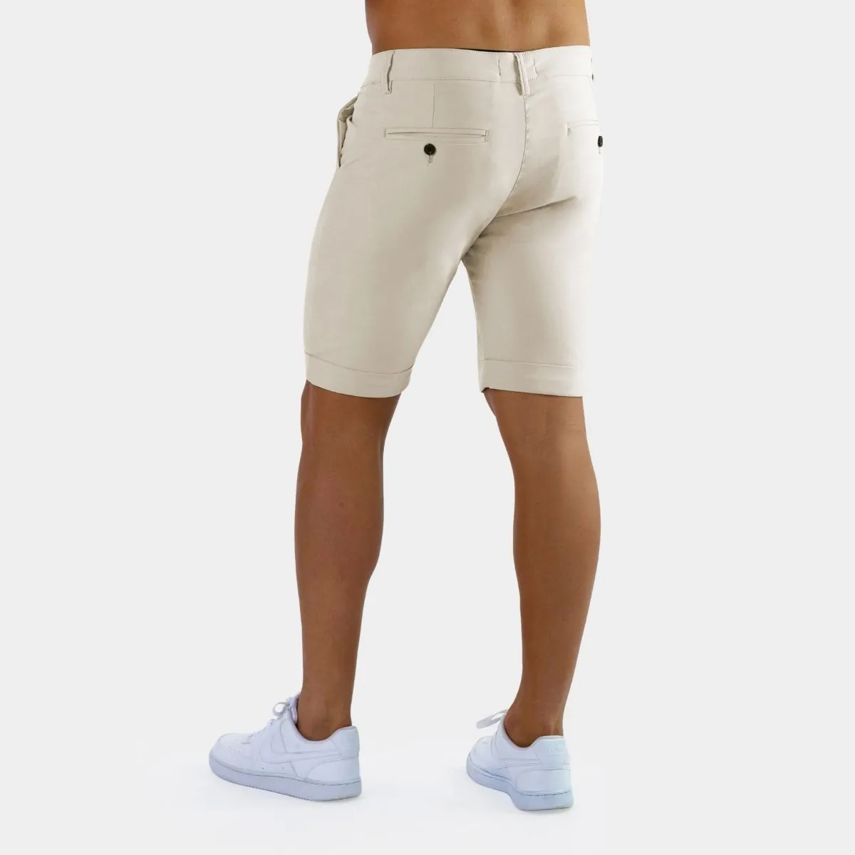 Ultra-Stretch 9” Chino Shorts - Cream