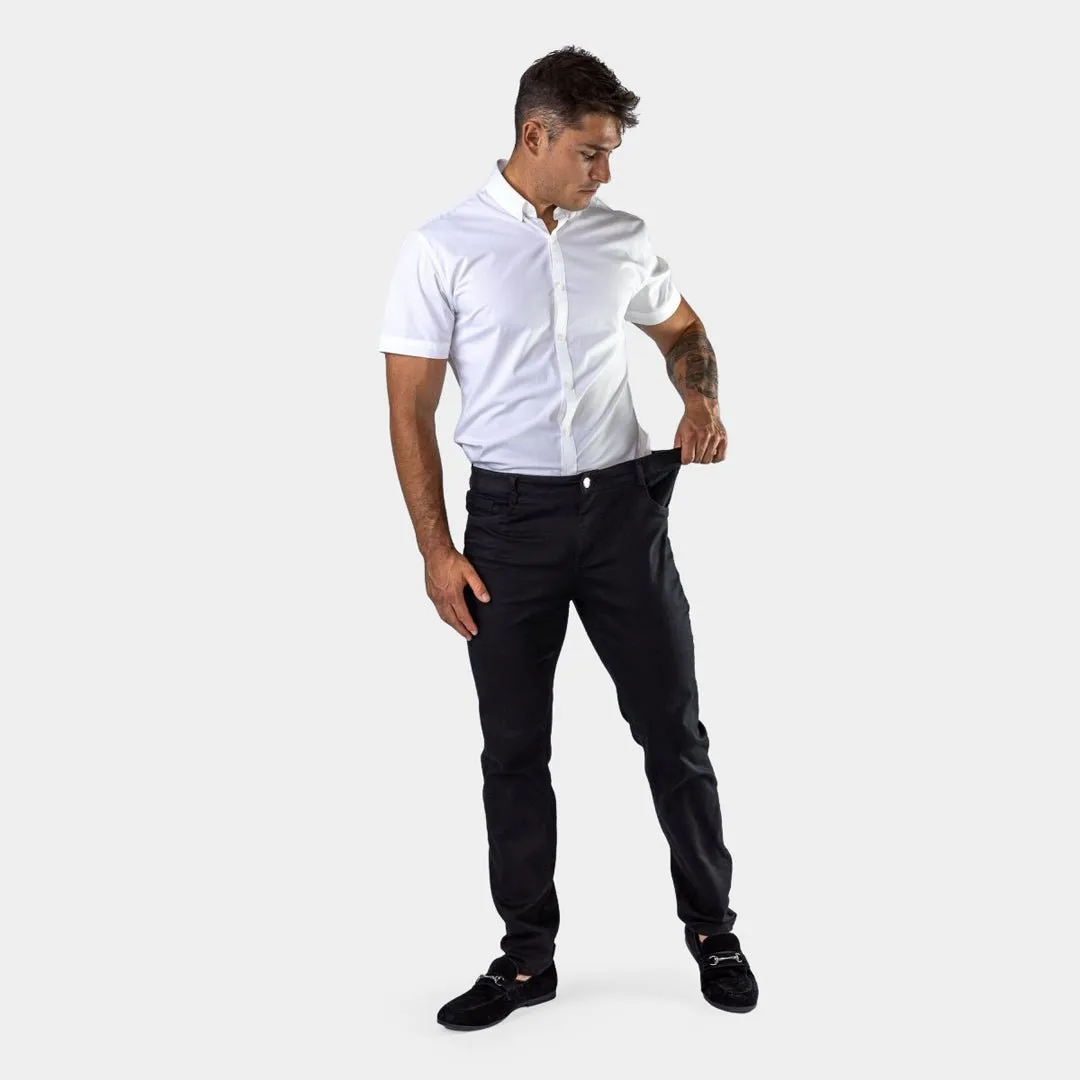 Ultra Stretch Chino Pants - Slim Fit - Black