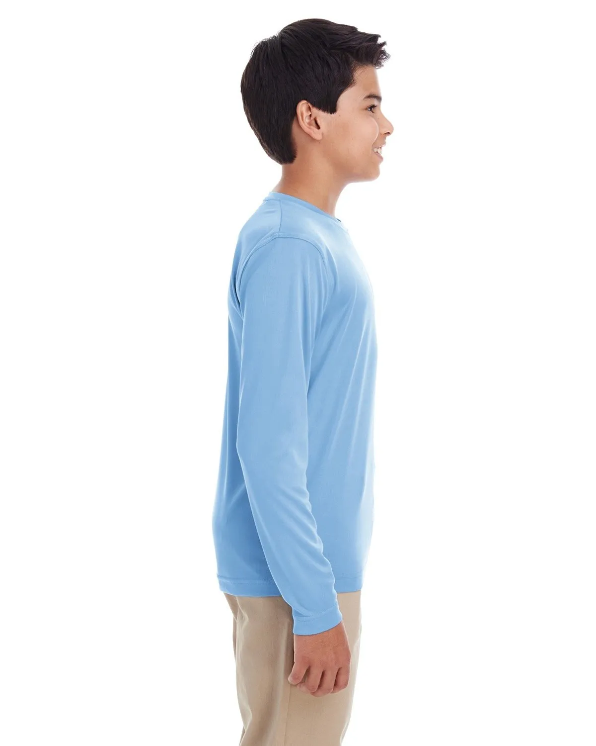 UltraClub 8622Y Youth Cool & Dry Performance Long-Sleeve Top