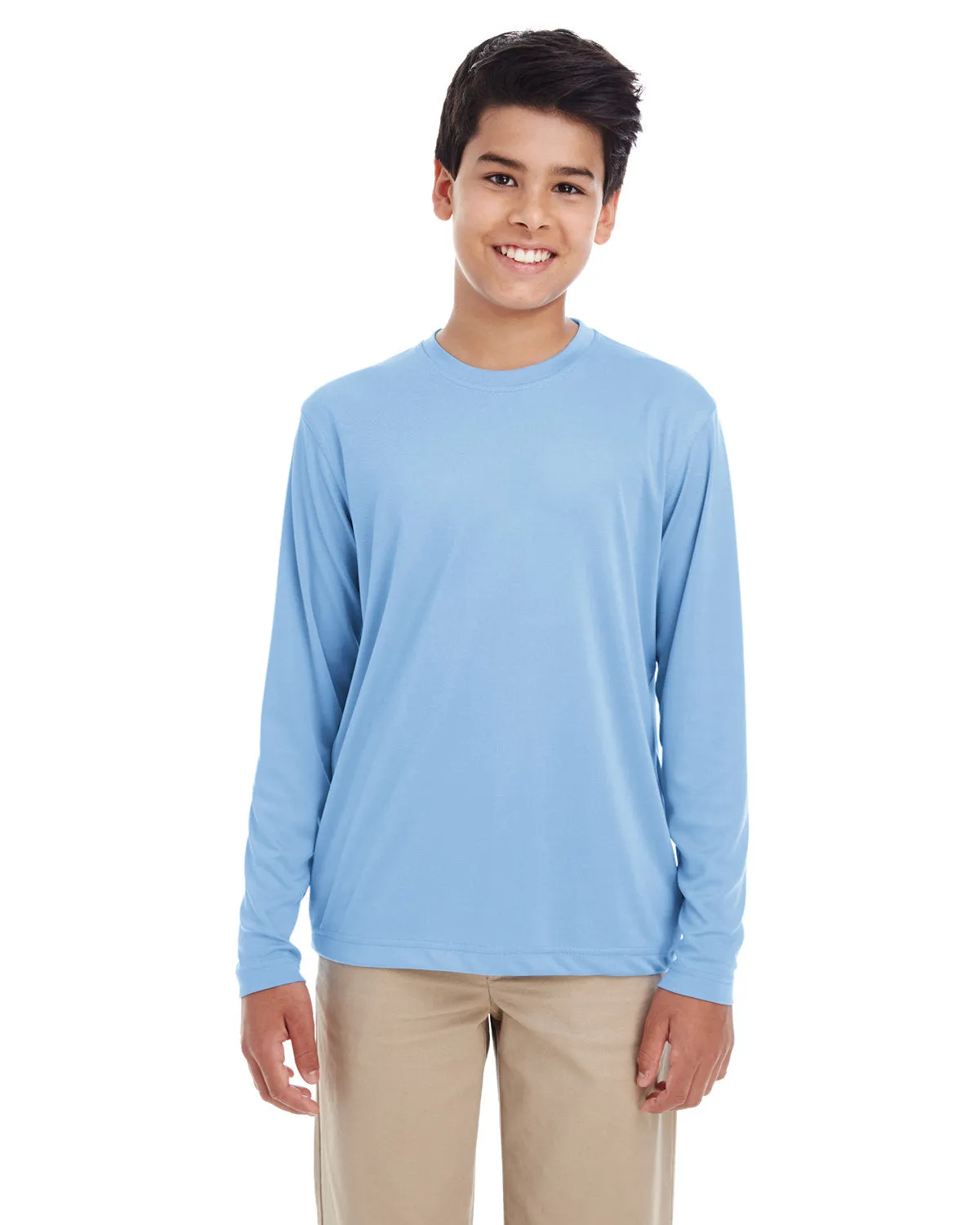 UltraClub 8622Y Youth Cool & Dry Performance Long-Sleeve Top