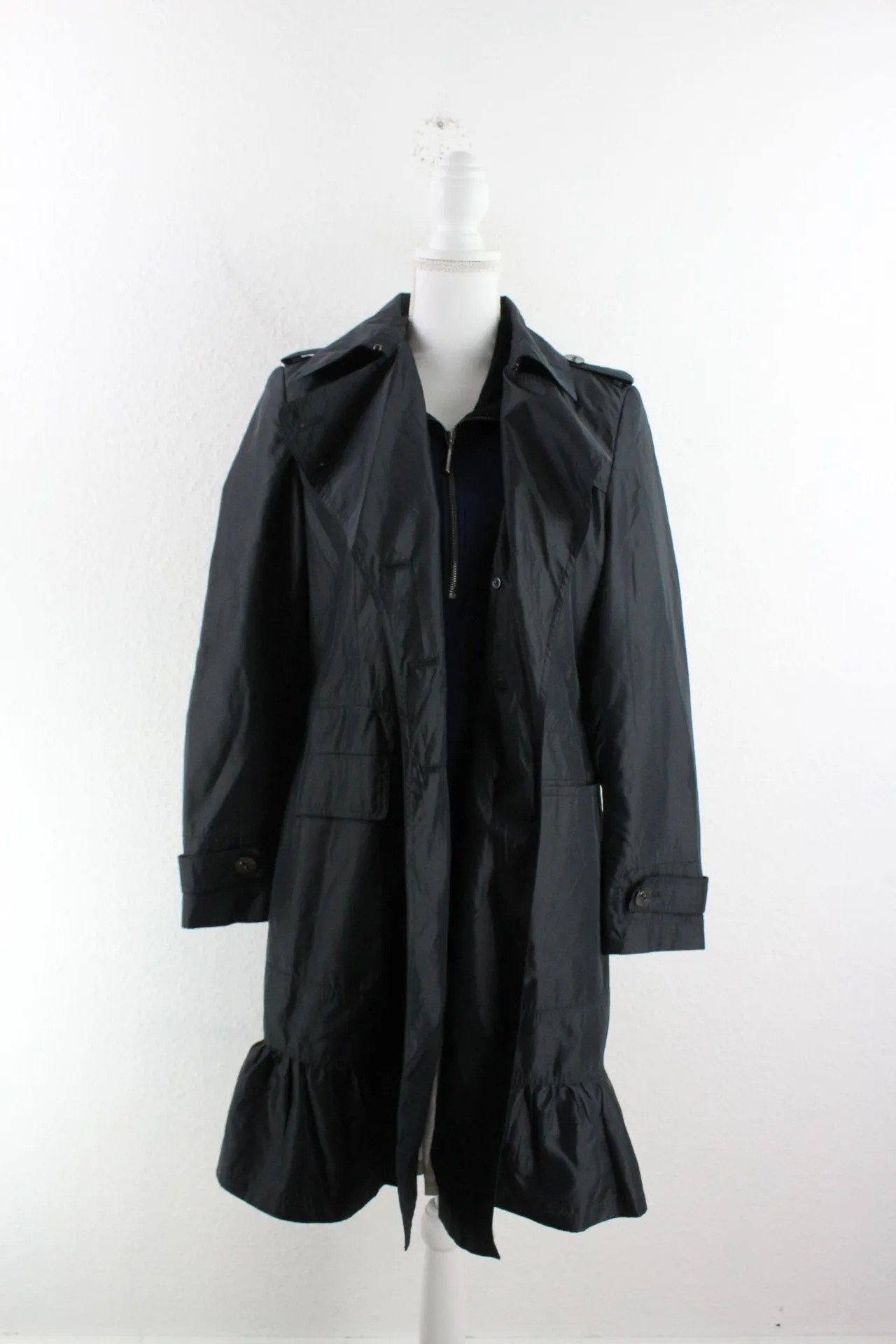 Vintage Black Calvin Klein Coat (M)