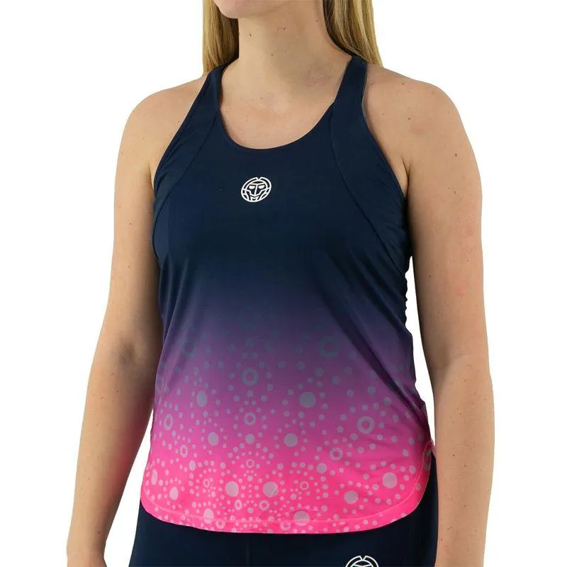 Women's Colortwist Tank Pink and Dark Blue