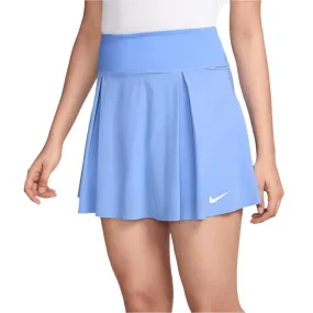 Women`s Court Dri-FIT Advantage Tennis Skort Royal Pulse and White