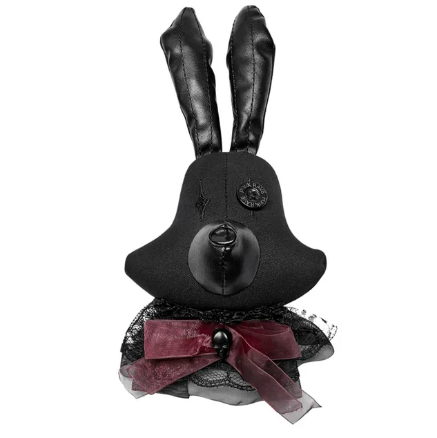 Women's Grunge Bloodstain Printed Coat with Rabbit Ears Hood