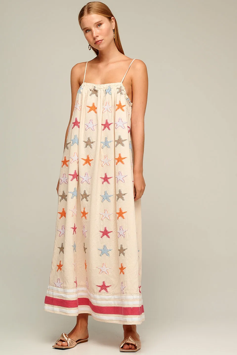 Zakar Strap Maxi Dress - Fuchsia Starfish