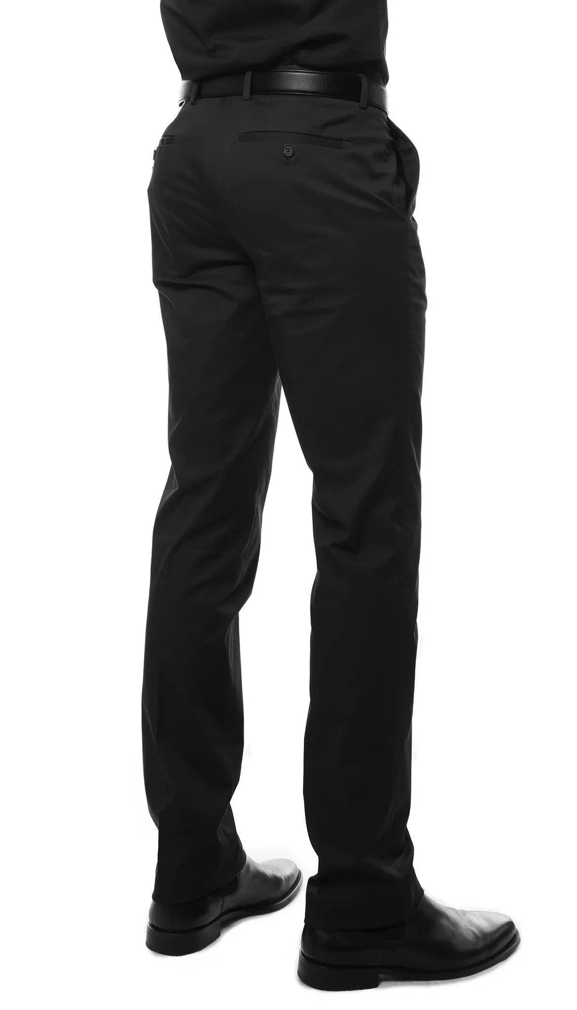 Zonettie Kilo Black Straight Leg Chino Pants